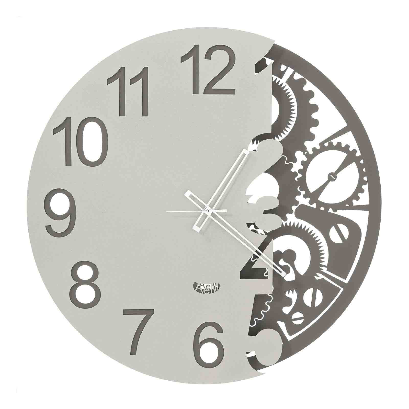 Orologio Arti & Mestieri da parete Full Meccano fango e avorio