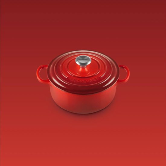 Cocotte rotonda 24cm in ghisa vetrificata Le Creuset Rossa