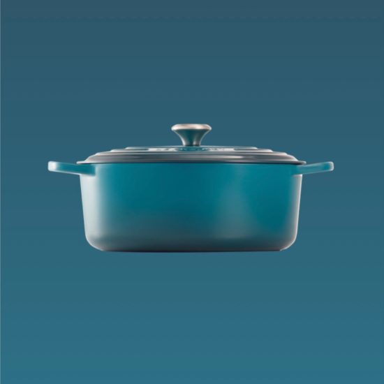 Cocotte ovale 31cm in ghisa vetrificata Le Creuset Deep Teal